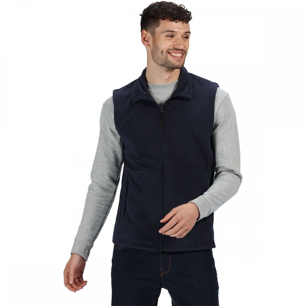 TRA801 Mens Micro Fleece Bodywarmer Dark Navy L *One Size Only - Outlet Store*