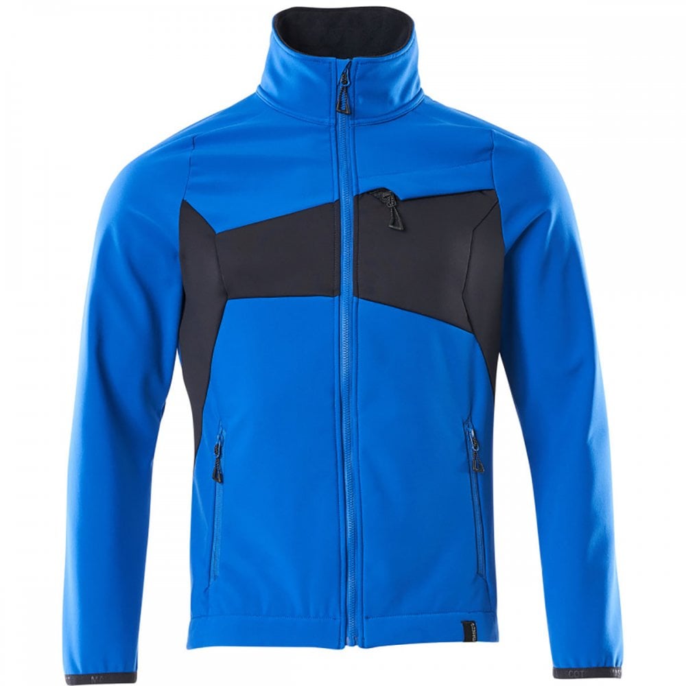 20102 Softshell Jacket Azure Blue/Dark Navy XL *One Size Only - Outlet Store*