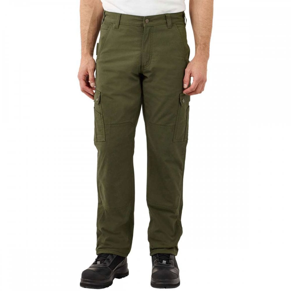 105491 Cargo Fleece Lined Work/Walking Trouser - Ripstop material Basil 32" 36" *One Size Only - Outlet Store*