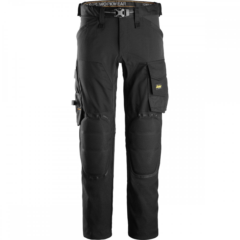 6593 AllroundWork Stretch Trousers Capsulized Kneepads Black 35" 36" *One Size Only - Outlet Store*