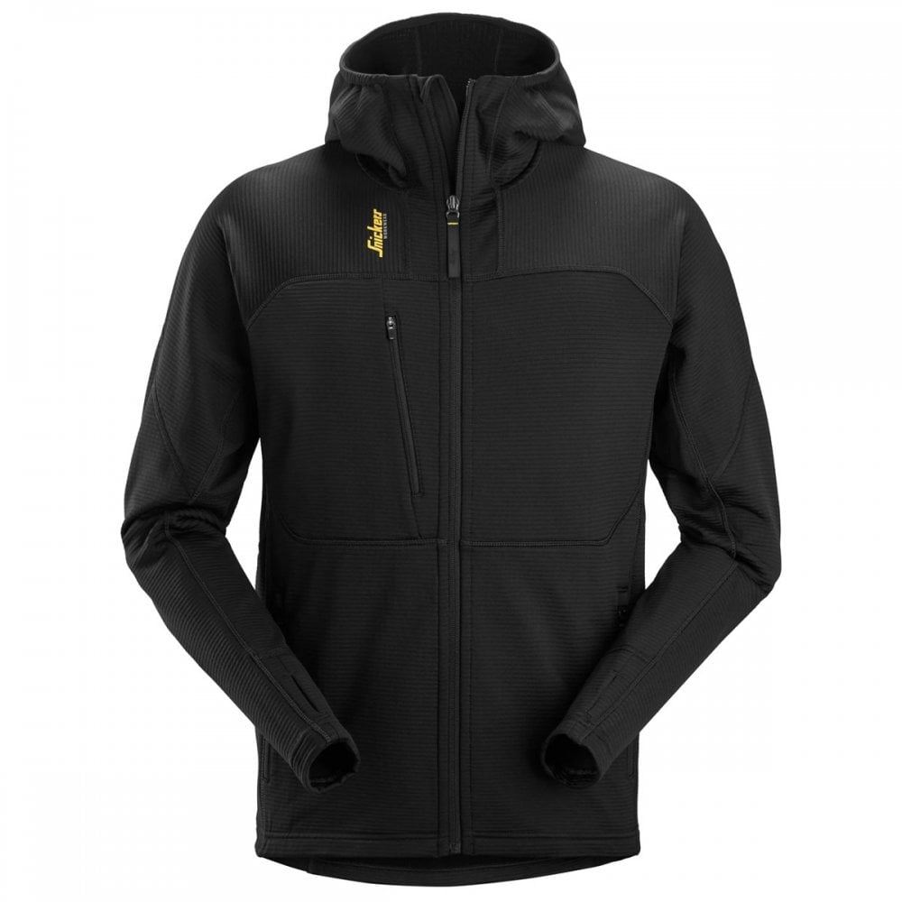 9420 Thermal Body Mapping Fleece Full Zip Hoodie - Quick Dry Fabric