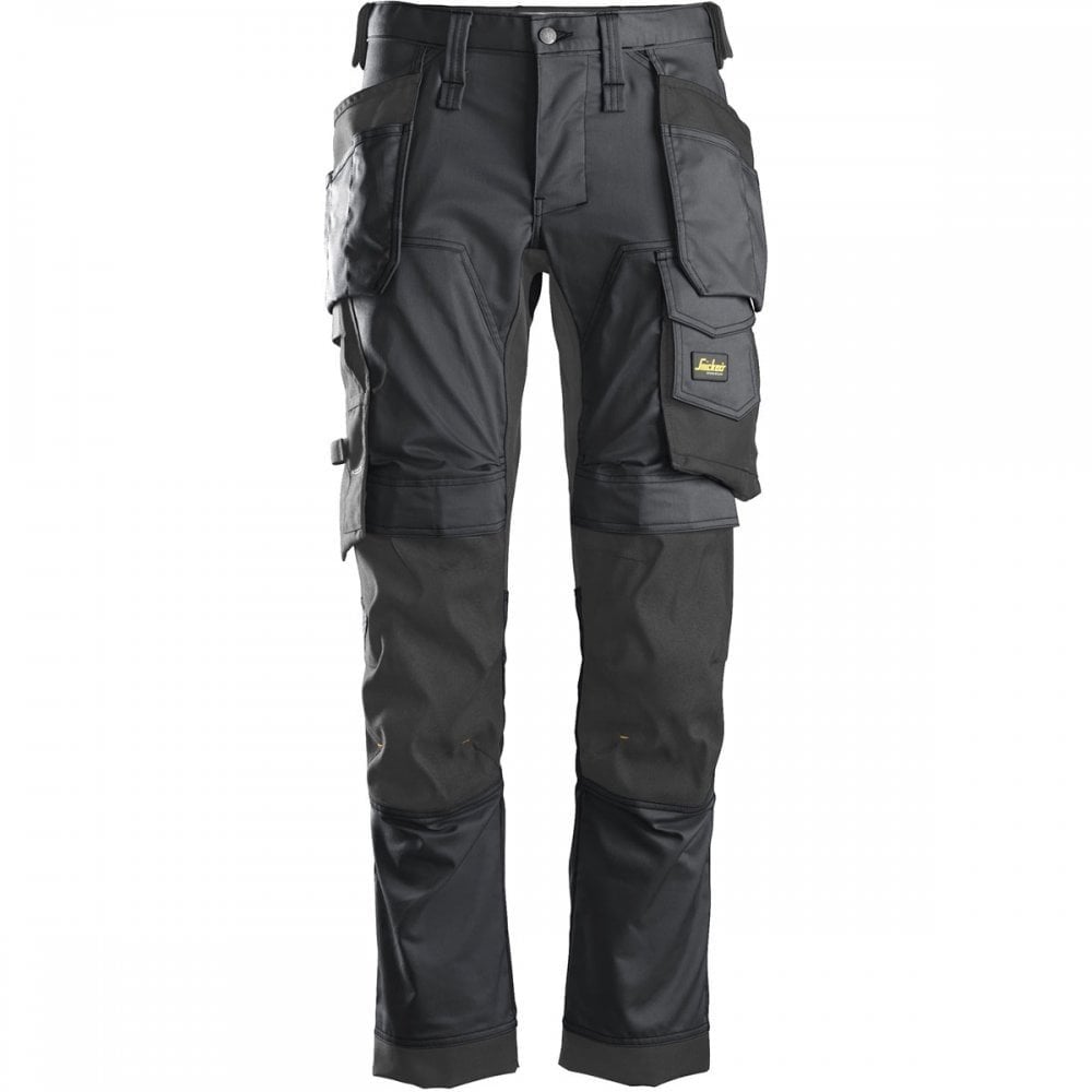 6241 AllroundWork Slim Fit Trousers Holster Pockets Steel Grey Steel Grey 28" 39" *One Size Only - Outlet Store*