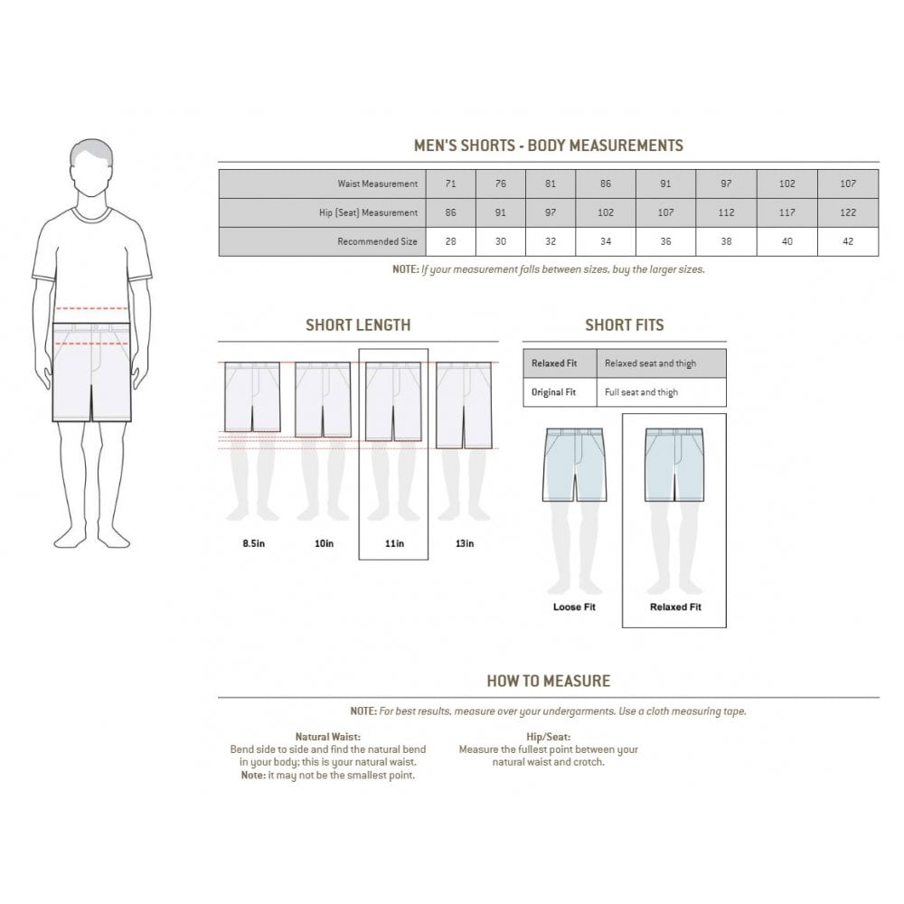 104201 Steel Multipocket Short - Relaxed fit, 12" inseam (longer)