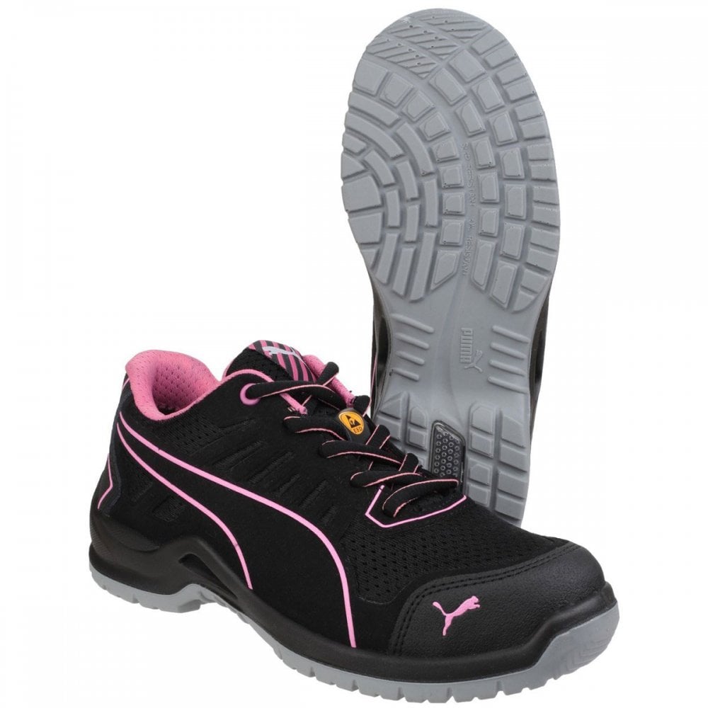 Fuse Tech Lightweight Ladies Lace up Safety Trainer Shoe - Breathable