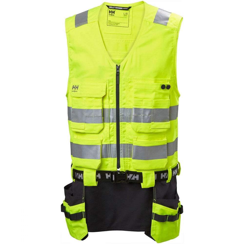 77120 Alna 2.0 High Visibility Construction Vest Yellow/Ebony XL *One Size Only - Outlet Store*