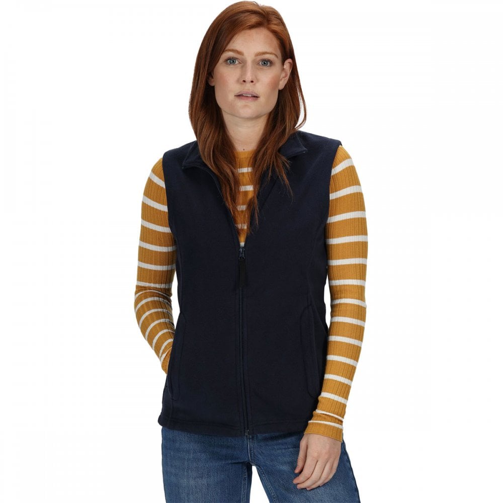 TRA802 Womens Micro Fleece Bodywarmer Dark Navy 12 *One Size Only - Outlet Store*