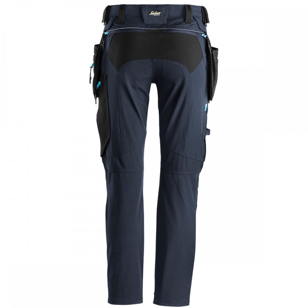 6208 LiteWork Trousers+ 4 Way Stretch Detachable Holster Pockets Navy/Black - Slim Fit