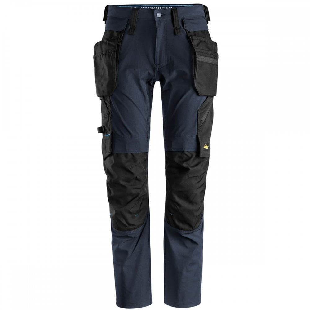 6208 LiteWork Trousers+ 4 Way Stretch Detachable Holster Pockets Navy/Black - Slim Fit