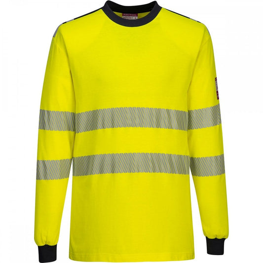 FR701 WX3 Flame Resistant Hi-Vis Long Sleeve T-Shirt
