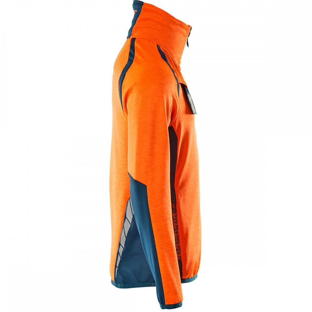 19303 Accelerate Safe Fleece Jumper with half zip