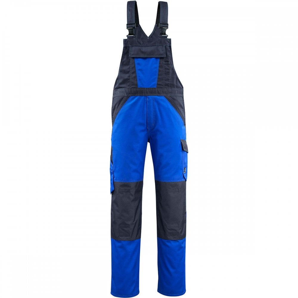 15769 Leeton Light Bib & Brace With Kneepad Pockets Royal/Dark Navy 32" 34.5" *One Size Only - Outlet Store*