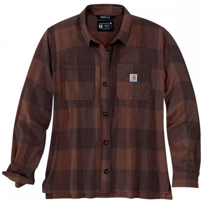 105574 Womens Midweight Flannel Long Sleeve Plaid Shirt
