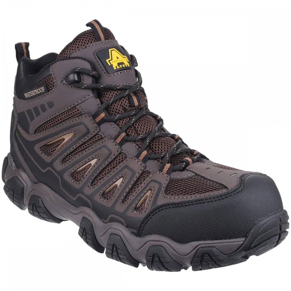 AS801 Rockingham Waterproof Non-Metal S3 Safety Hiker Brown