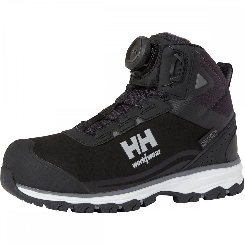 78249 Womens Luna 2 Mid Boa S3 Helly Tech® Boots UK4 - EU37 - US6.5 Black/Grey *One Size Only - Outlet Store*