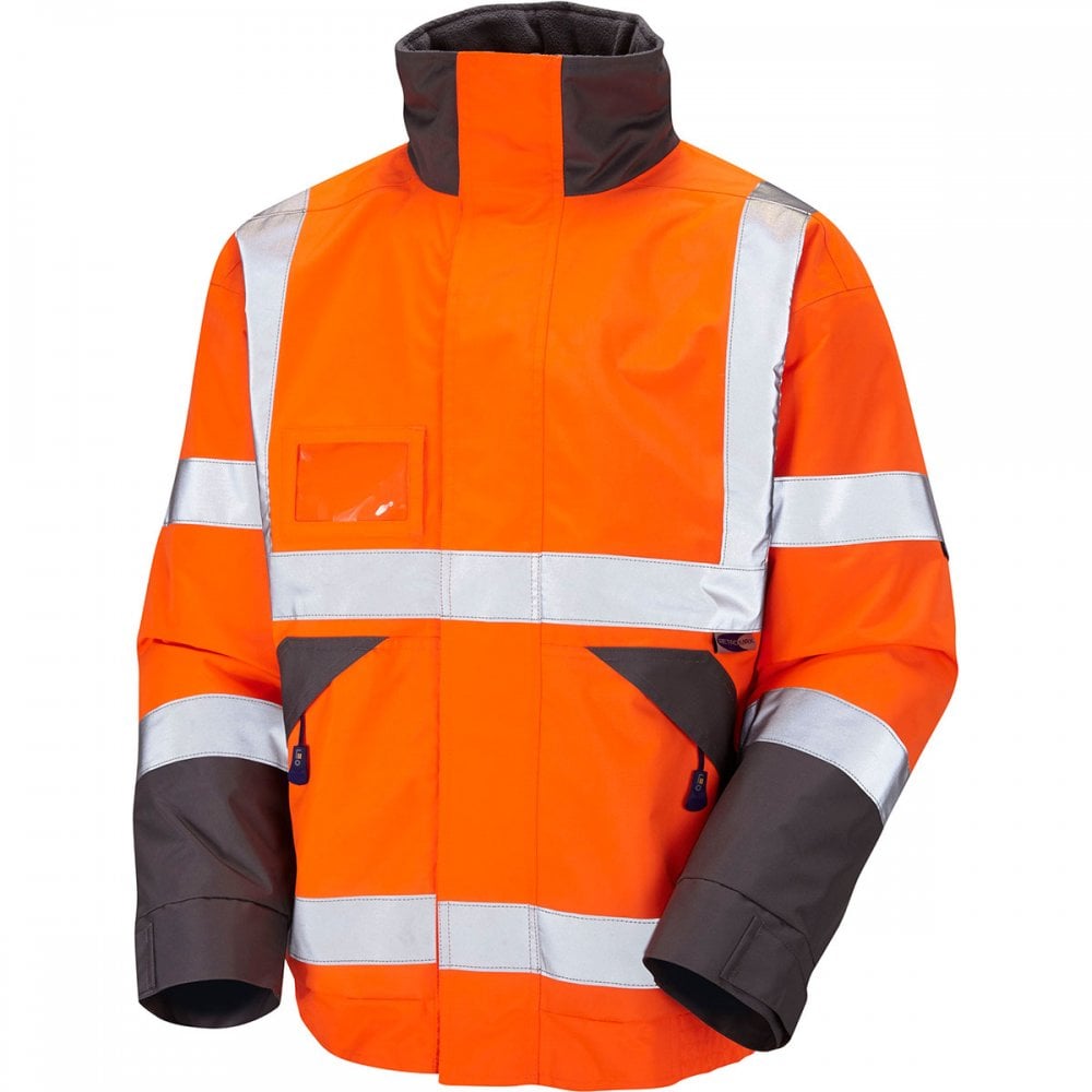 J02 Bickington ISO 20471 Class 3 Superior Bomber Jacket Hi-Vis Orange 6XL *One Size Only - Outlet Store*