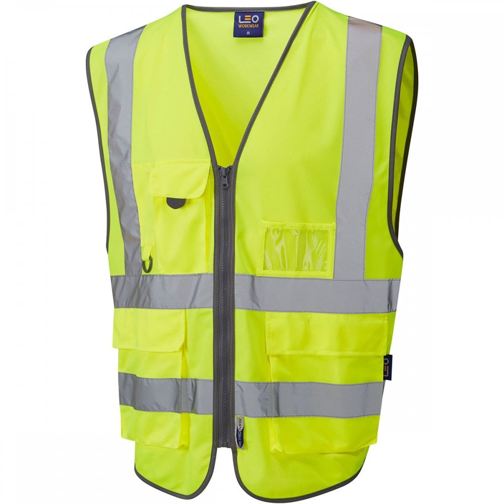 W22 Barnstaple ISO 20471 Class 2 Superior 3-Part Waistcoat Hi-Vis Yellow 3XL *One Size Only - Outlet Store*