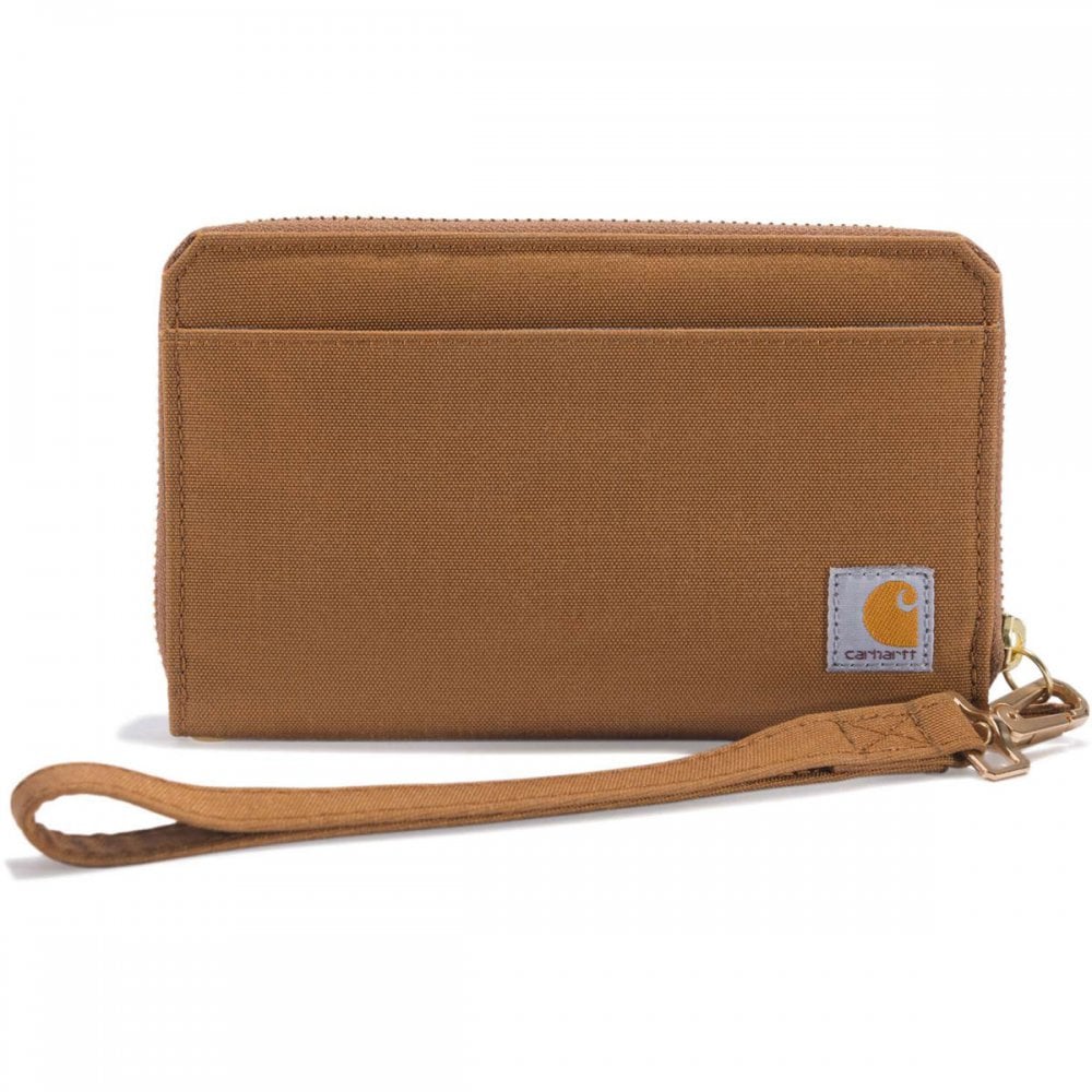B0000246 Womens Nylon Duck Lay-Flat Clutch Wallet Carhartt Brown One Size *One Size Only - Outlet Store*