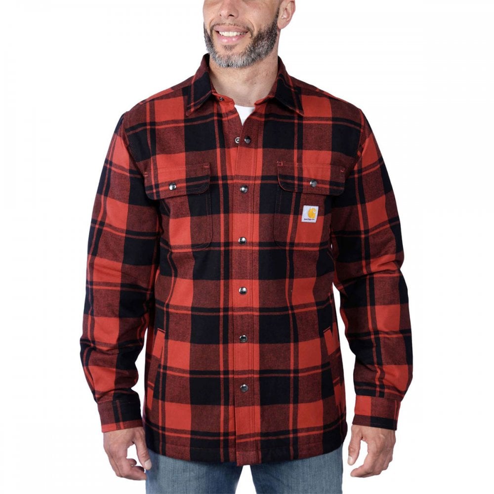 105939 Flannel Sherpa-Lined Shirt Jacket