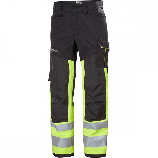 77420 Alna 2.0 Hi Vis Work Trousers Class 1 Yellow/Ebony 35" 39" *One Size Only - Outlet Store*