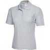 UC115 Ladies Active Cotton Poloshirt Heather Grey M *One Size Only - Outlet Store*