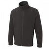 UC617 Two Tone Full Zip Fleece Jacket Charcoal/Black M *One Size Only - Outlet Store*