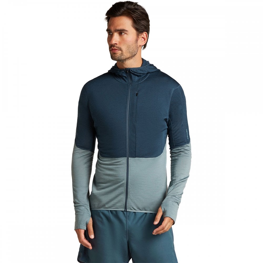 Mens Merino Blend 200 Realfleece™ Descender Long Sleeve Zip Hoodie