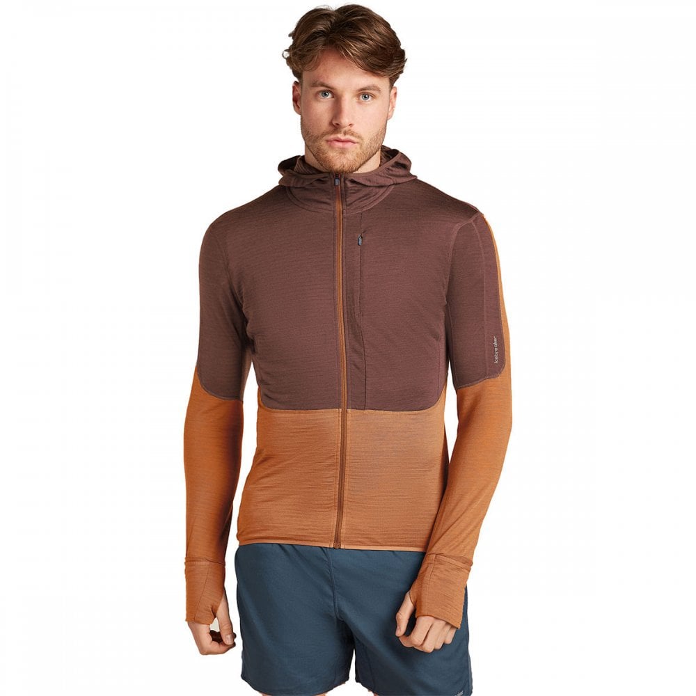 Mens Merino Blend 200 Realfleece™ Descender Long Sleeve Zip Hoodie