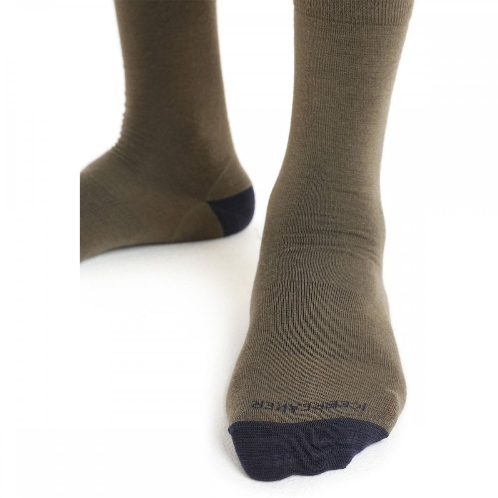 Mens Merino Lifestyle Fine Gauge Crew Socks