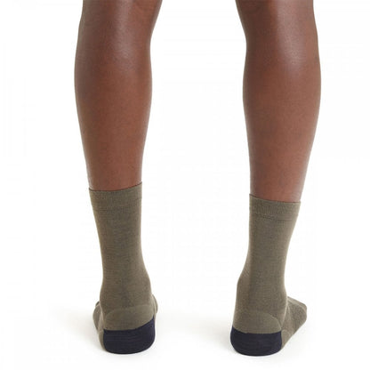 Mens Merino Lifestyle Fine Gauge Crew Socks