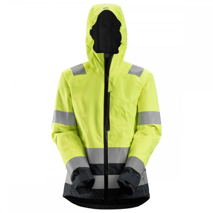 1347 AllroundWork, Womens High-Vis Waterproof Shell Jacket Class 2/3