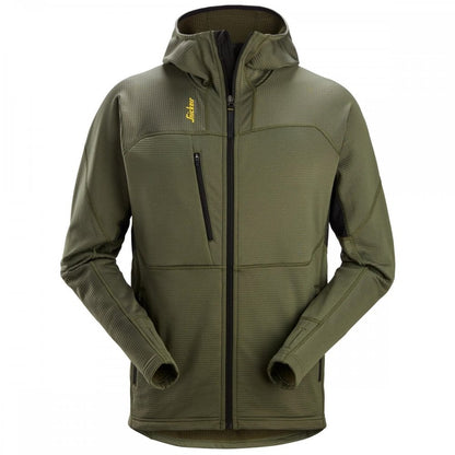 9420 Thermal Body Mapping Fleece Full Zip Hoodie - Quick Dry Fabric