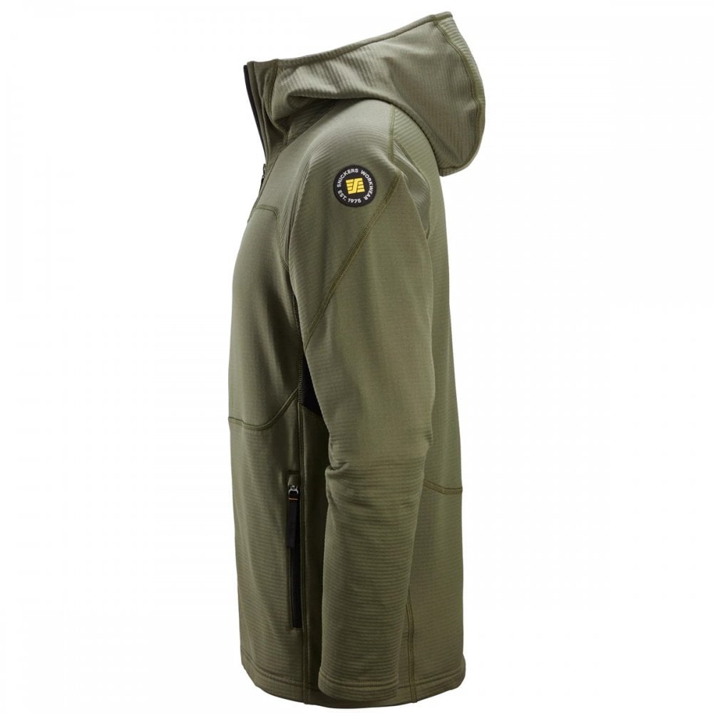 9420 Thermal Body Mapping Fleece Full Zip Hoodie - Quick Dry Fabric