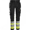 6234 High-Vis Class 1 Stretch Trousers Holster Pockets Black/High-Vis Yellow Waist: 33" Inside Leg: 30" *One Size Only - Outlet Store*
