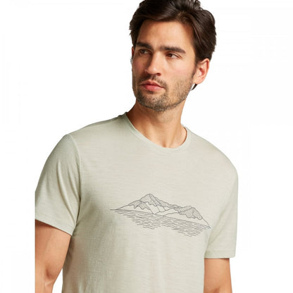 Mens Merino 150 Tech Lite Short Sleeve T-Shirt Pukaki Reflected