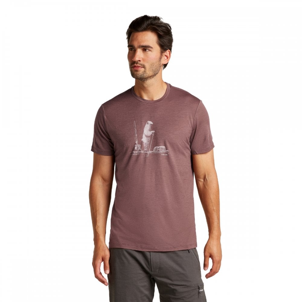 Mens Merino 150 Tech Lite Short Sleeve T-Shirt Polar Paddle