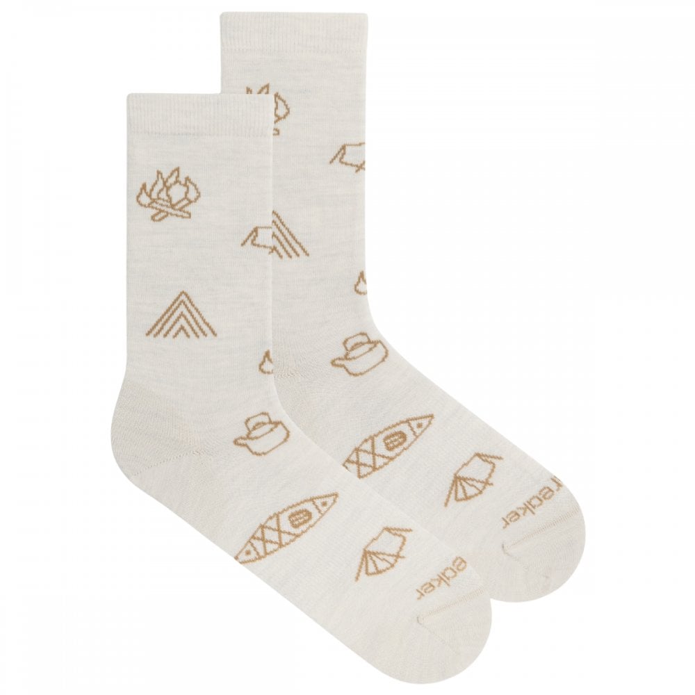 Womens Merino Lifestyle Ultralight Crew Socks Camp Essential
