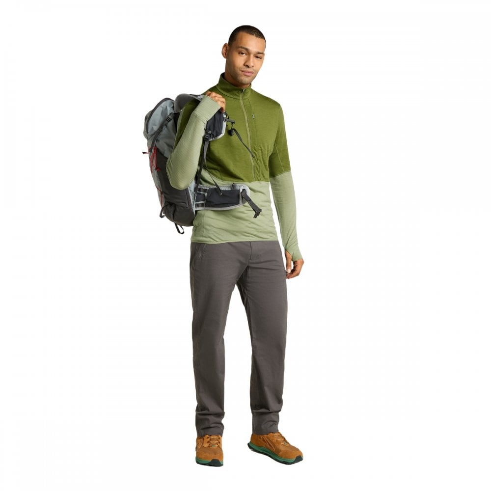 Mens Merino Blend 200 Realfleece™ Descender Long Sleeve Half Zip Jacket