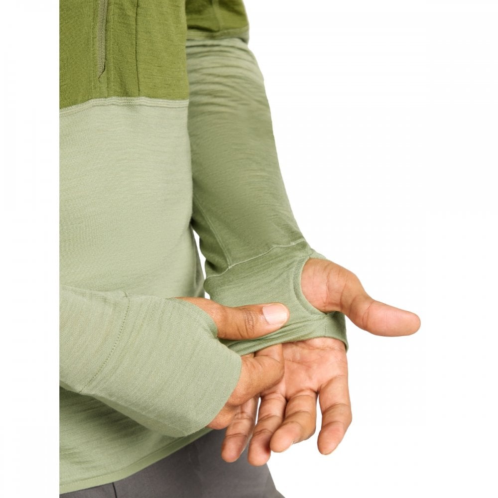 Mens Merino Blend 200 Realfleece™ Descender Long Sleeve Half Zip Jacket