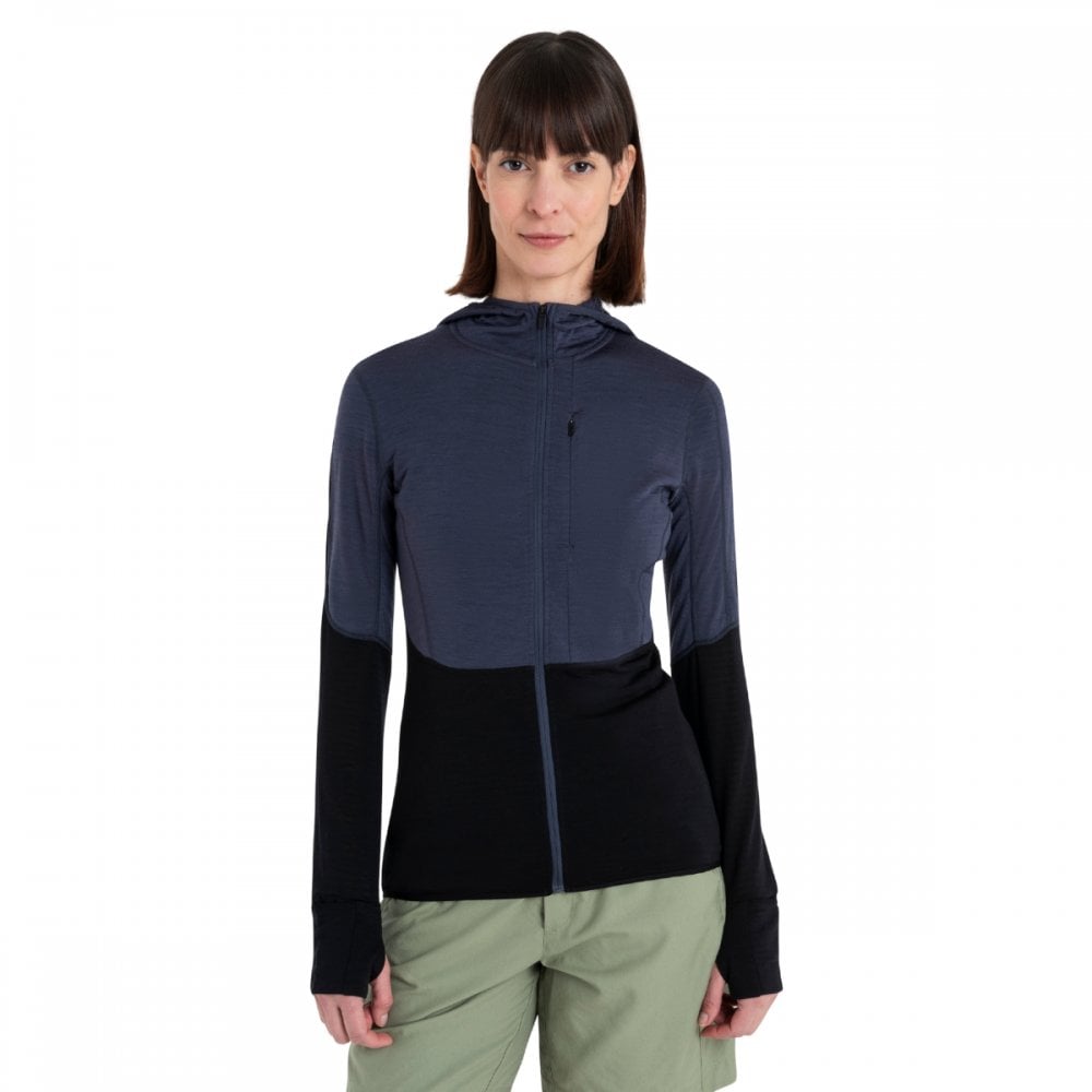 Womens Merino Blend 200 Realfleece™ Descender Long Sleeve Zip Hoodie