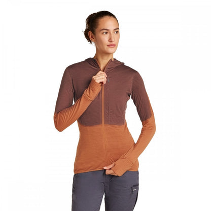 Womens Merino Blend 200 Realfleece™ Descender Long Sleeve Zip Hoodie
