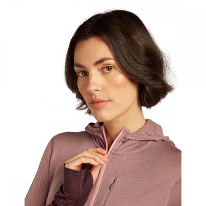 Womens Merino Blend 200 Realfleece™ Descender Long Sleeve Zip Hoodie