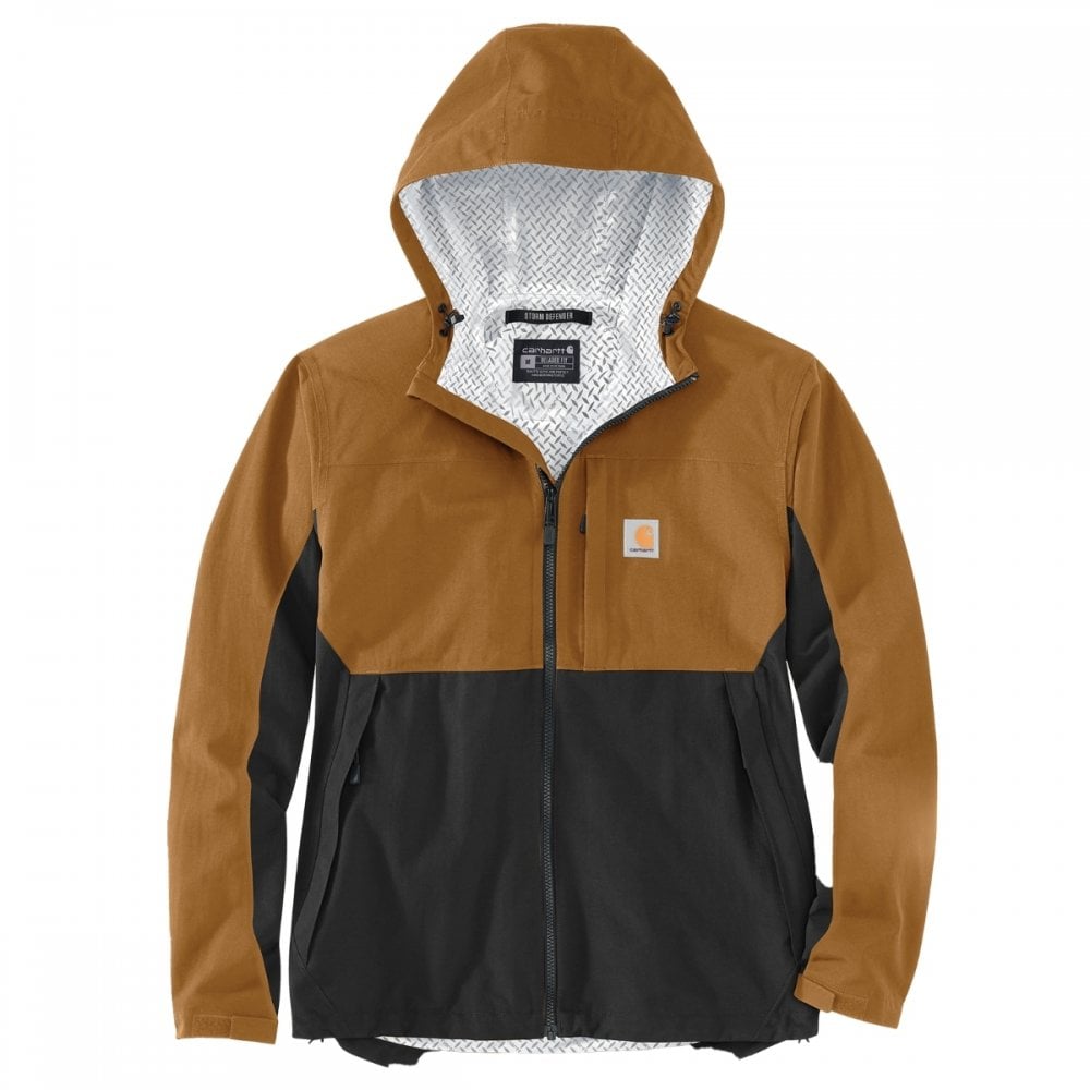 105751 Relaxed Fit Packable Jacket Carhartt Brown/Black XL *One Size Only - Outlet Store*