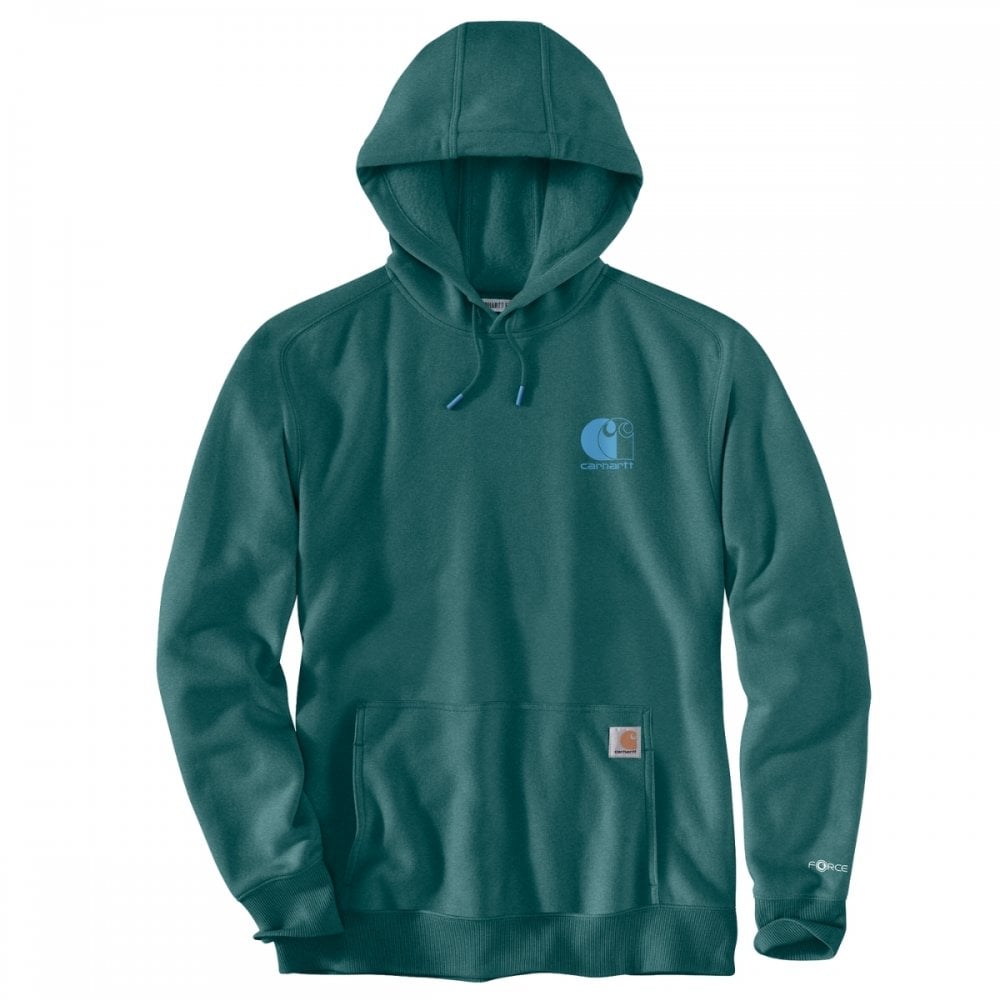 107064 Signature Logo Sweatshirt Transformative Teal Heather S *One Size Only - Outlet Store*